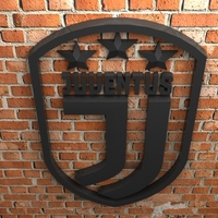 Juventus FC Logo with stars - Thumbnail 3