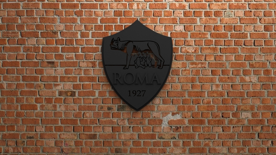 AS Roma Logo 3D Print 408074