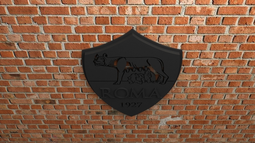 AS Roma Logo 3D Print 408076