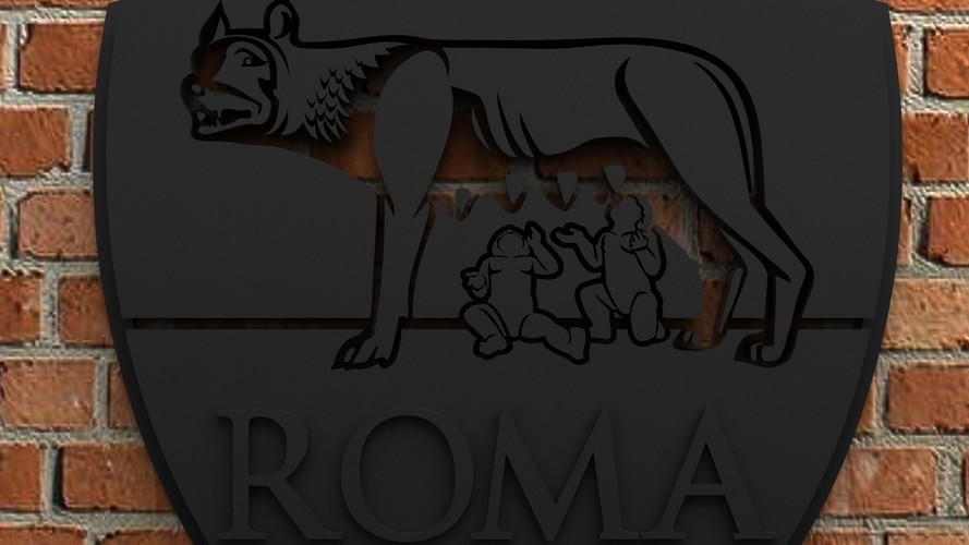 AS Roma Logo 3D Print 408077