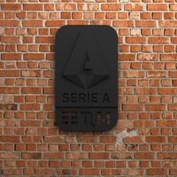 Small Lega Serie-A Logo 3D Printing 408085