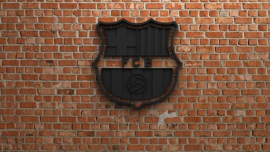 FC Barcelona Logo 3D Print 408111