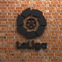 Small La Liga Logo 3D Printing 408143