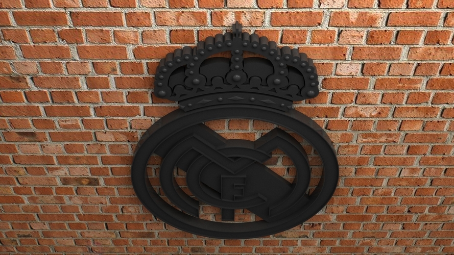 Real Madrid CF Logo 3D Print 408159