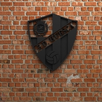 Small SD Huesca Logo 3D Printing 408175