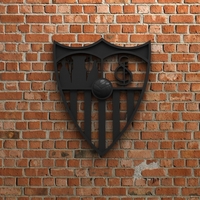 Small Sevilla FC Logo 3D Printing 408186