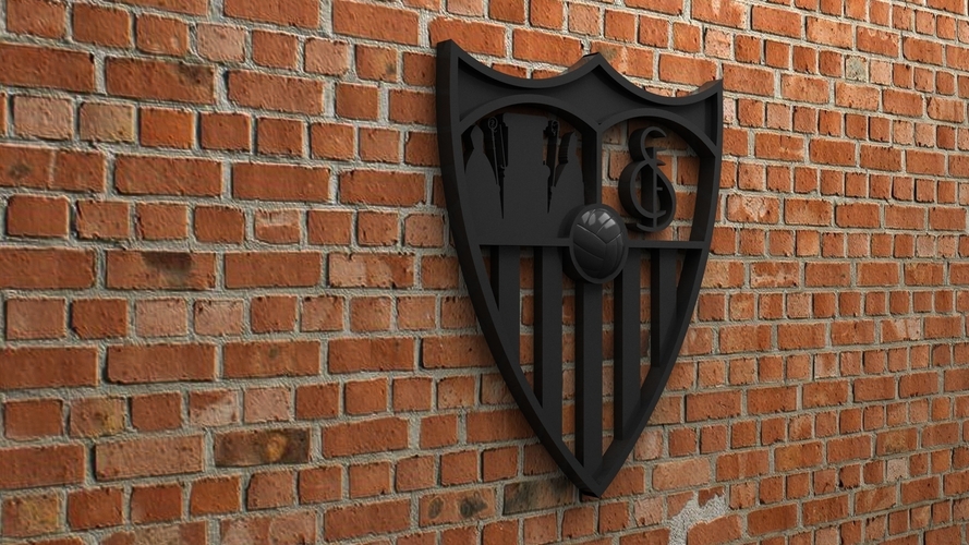 Sevilla FC Logo 3D Print 408187