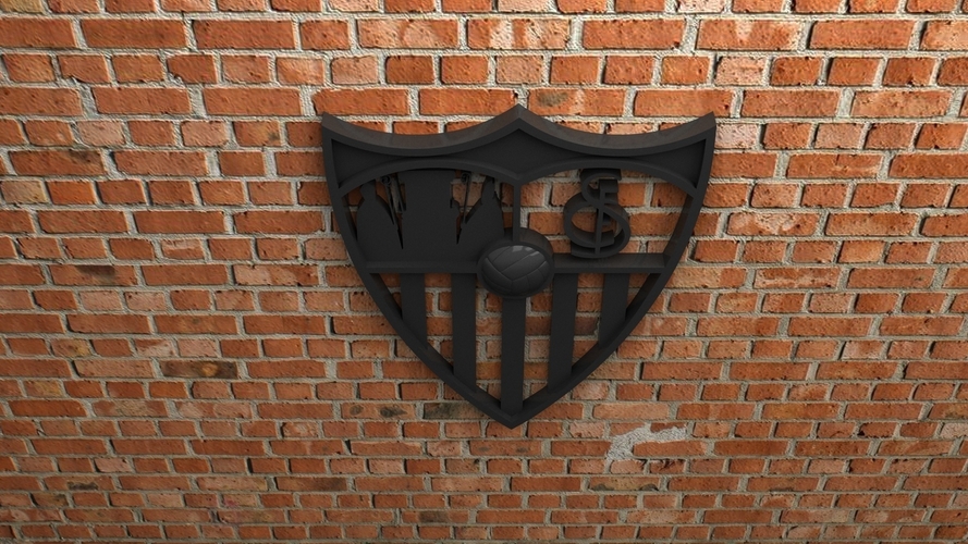 Sevilla FC Logo 3D Print 408188