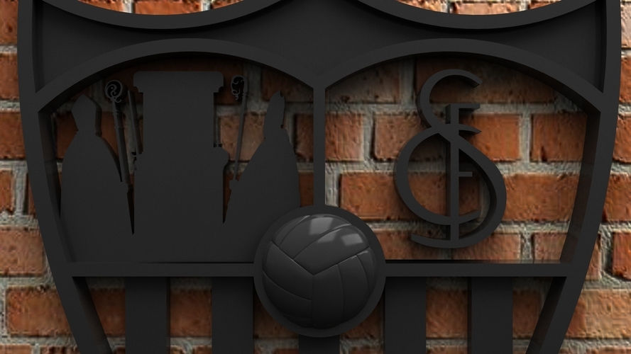 Sevilla FC Logo 3D Print 408189