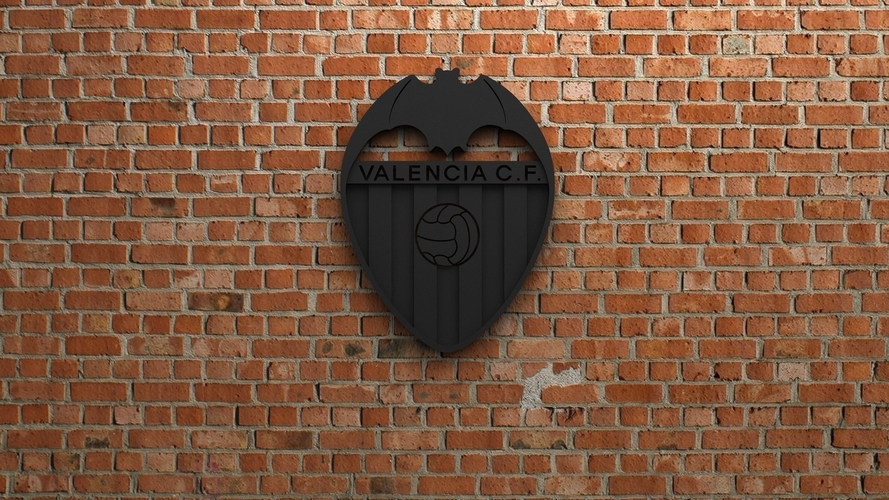 Valencia CF Logo 3D Print 408190