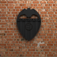 Small Valencia CF Logo 3D Printing 408190