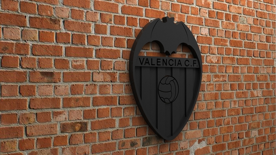 Valencia CF Logo 3D Print 408191
