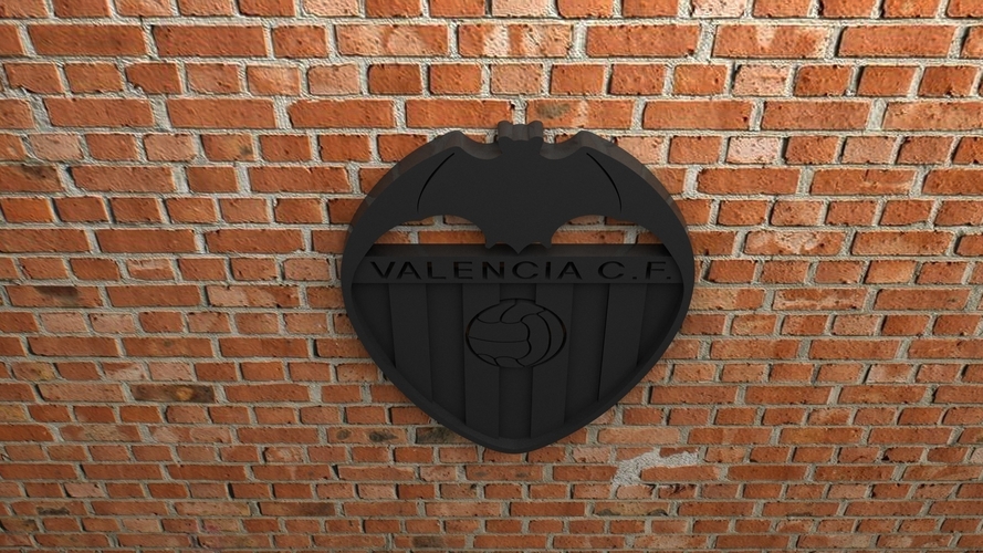Valencia CF Logo 3D Print 408192