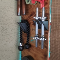 Standard barbell adjustable dumbbell wall mount - Thumbnail 2