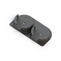 DOUBLE PORTAFILTER COFFEE RACK WALL HOLDER - Thumbnail 3