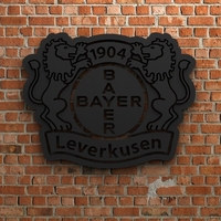 Small Bayer 04 Leverkusen Logo 3D Printing 408228