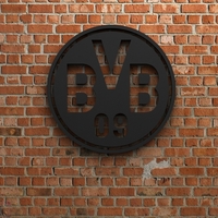 Small Borussia Dortmund Logo 3D Printing 408232