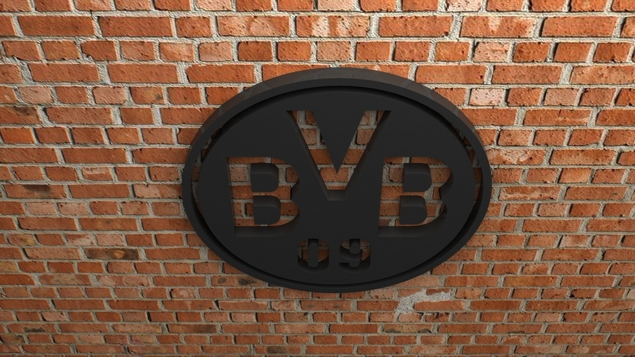 Borussia Dortmund Logo 3D Print 408234