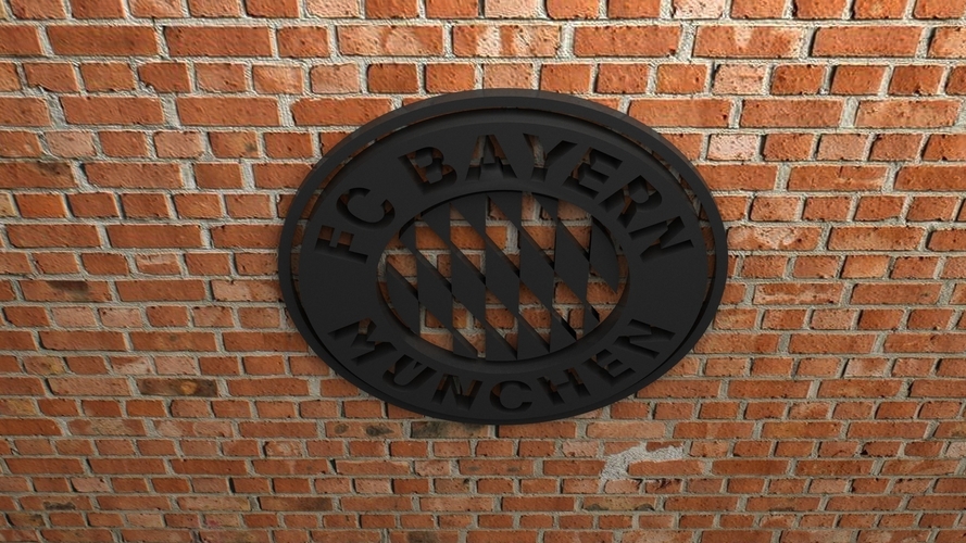 FC Bayern München Logo 3D Print 408250
