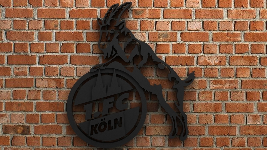 FC koln Logo 3D Print 408254