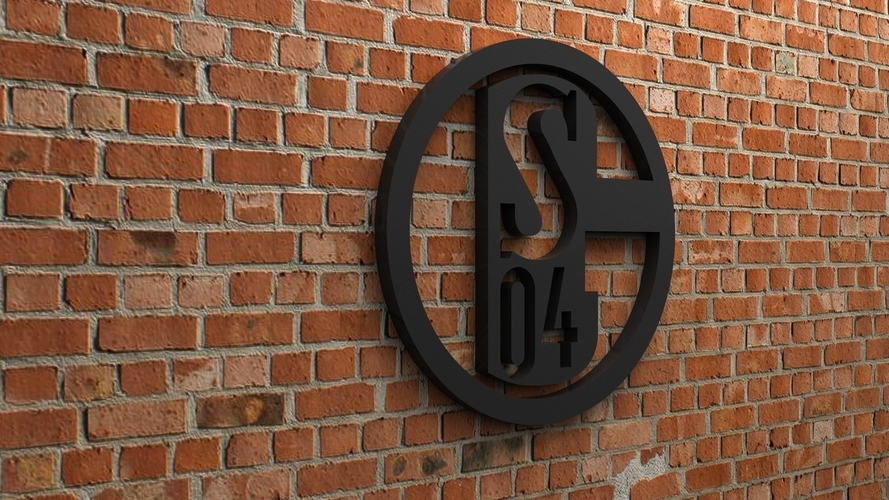 FC Schalke 04 Logo 3D Print 408256