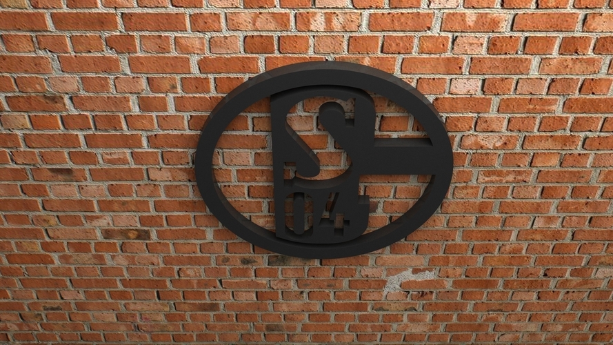FC Schalke 04 Logo 3D Print 408257