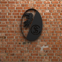 Small SC Freiburg Logo 3D Printing 408271