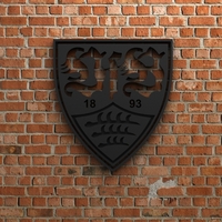 Small VfB Stuttgart Logo 3D Printing 408280