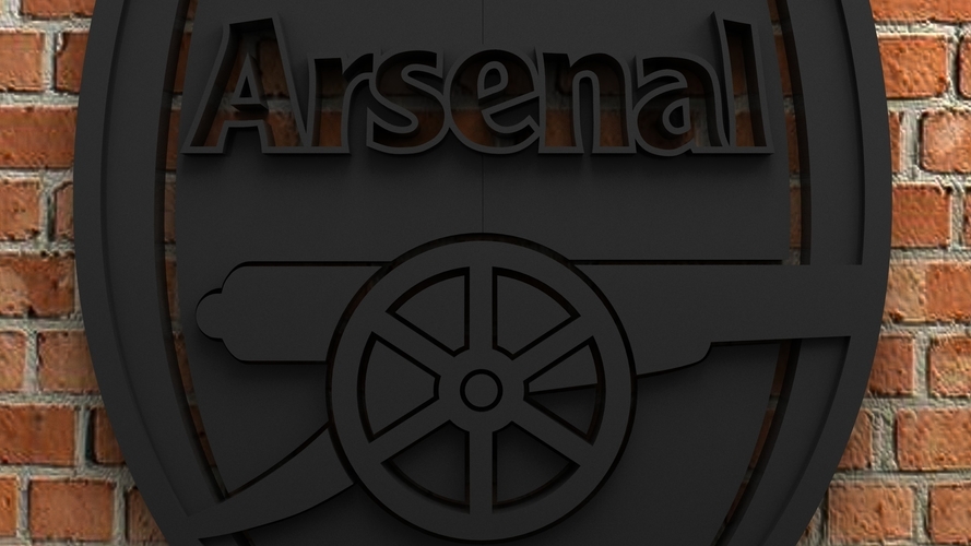 Arsenal FC Logo 3D Print 408304