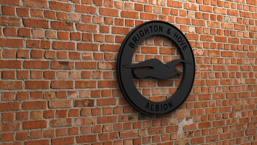 Brighton & Hove Albion FC Logo 3D Print 408310