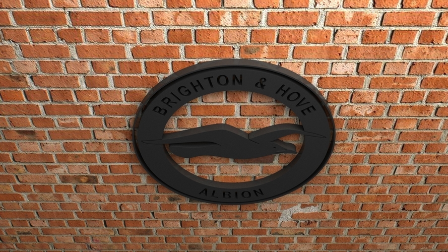 Brighton & Hove Albion FC Logo 3D Print 408311