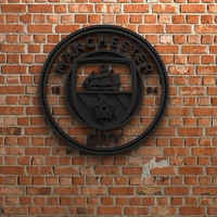 Small Manchester City FC Logo 3D Printing 408345