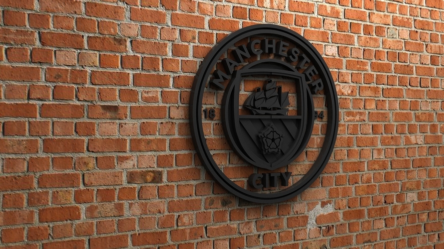 Manchester City FC Logo 3D Print 408346
