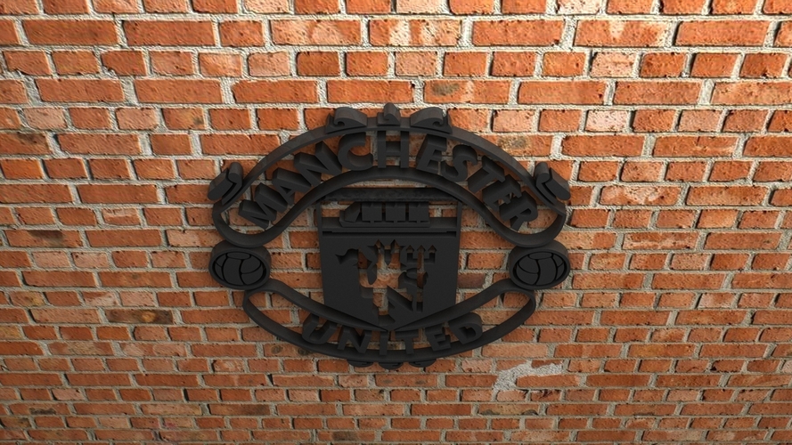 Manchester United FC logo 3D Print 408351