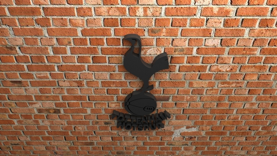 Tottenham Hotspur FC Logo 3D Print 408371
