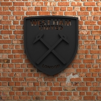 Small West Ham United FC Logo 3D Printing 408377