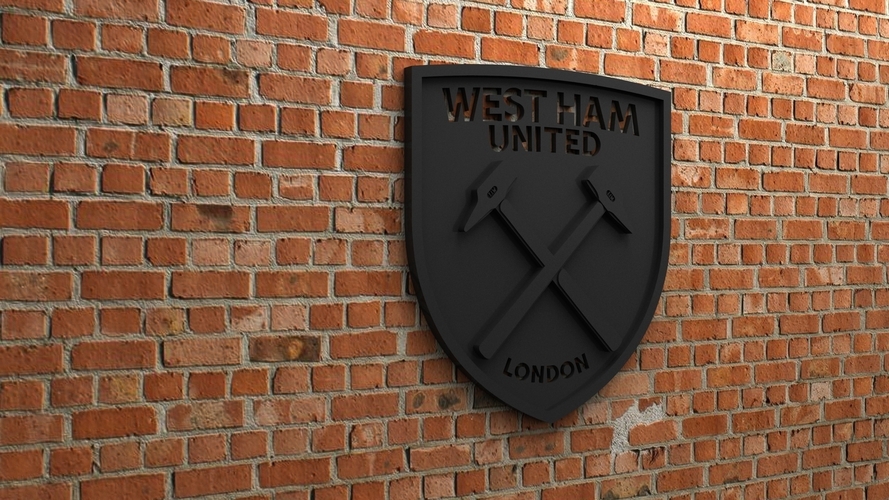 West Ham United FC Logo 3D Print 408378