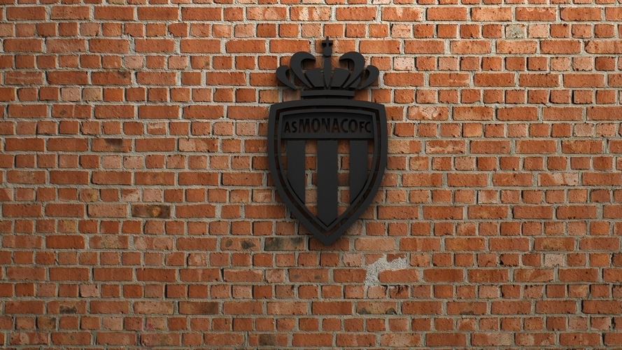 AS Monaco FC Logo 3D Print 408395