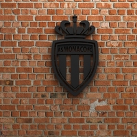 Small AS Monaco FC Logo 3D Printing 408395