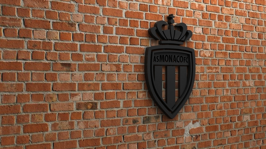 AS Monaco FC Logo 3D Print 408396