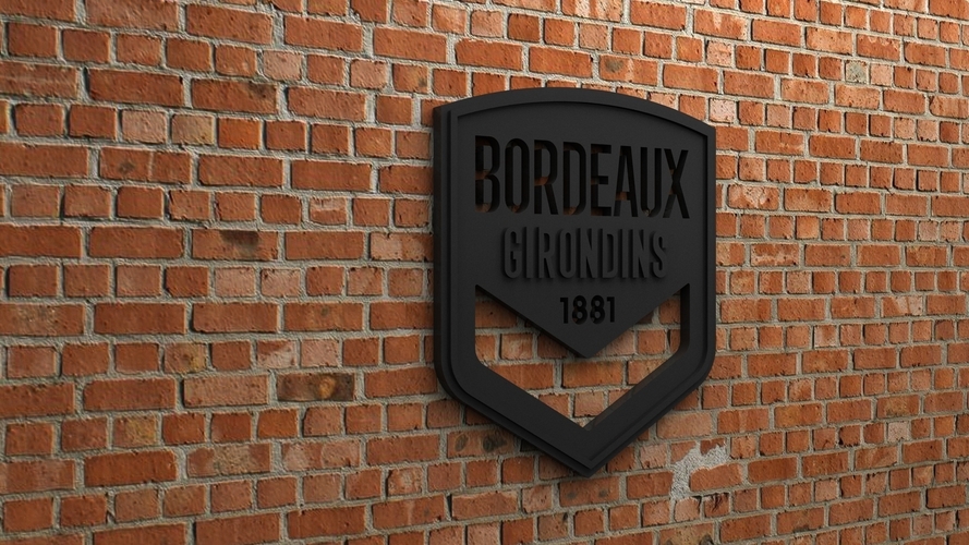 FC Girondins de Bordeaux Logo 3D Print 408406
