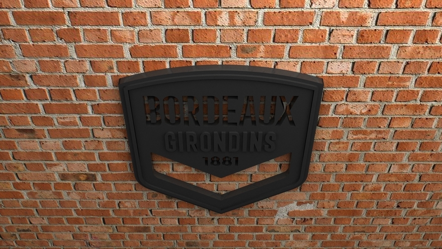 FC Girondins de Bordeaux Logo 3D Print 408407