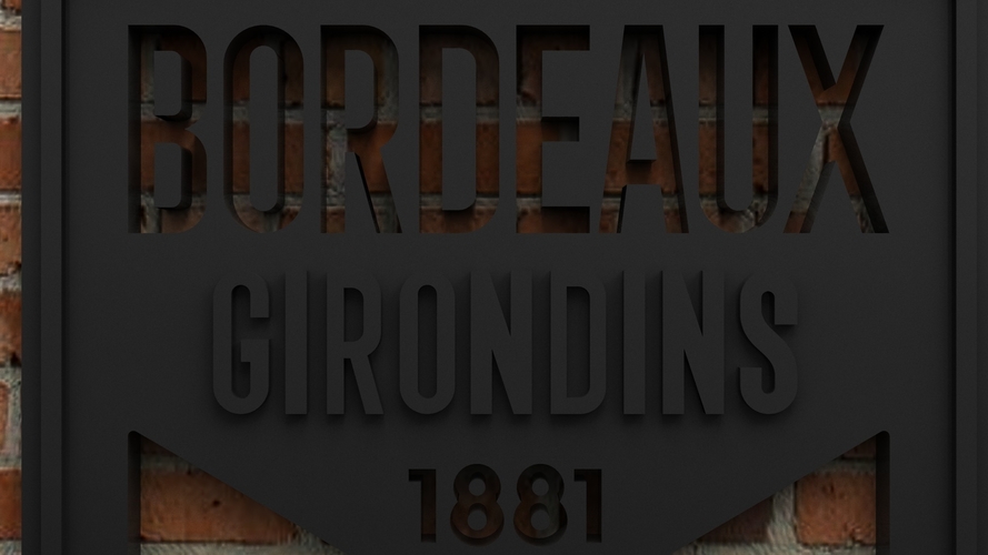 FC Girondins de Bordeaux Logo 3D Print 408408