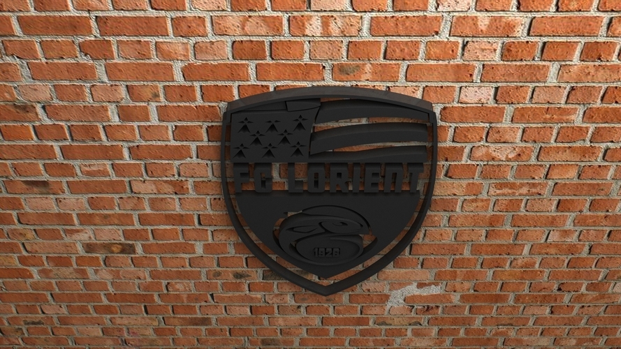 FC Lorient Logo 3D Print 408411