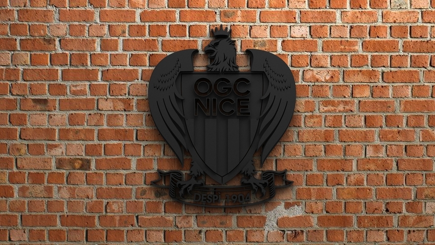OGC Nice Logo 3D Print 408435