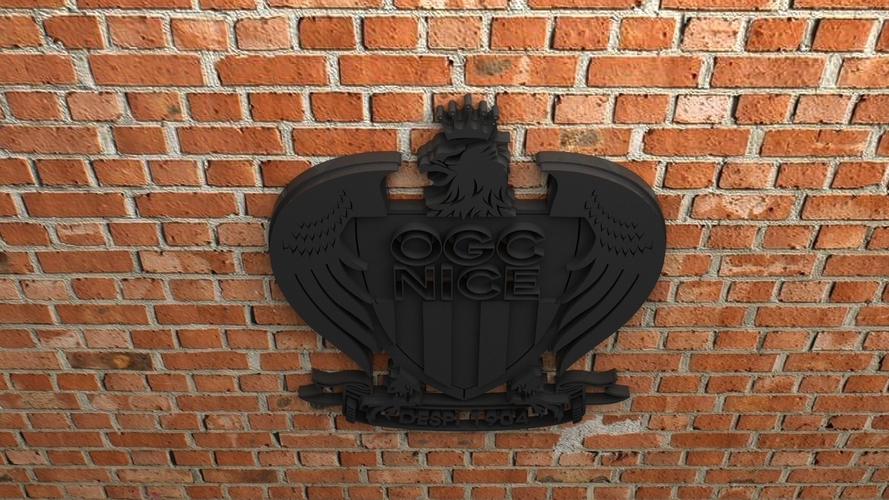 OGC Nice Logo 3D Print 408437