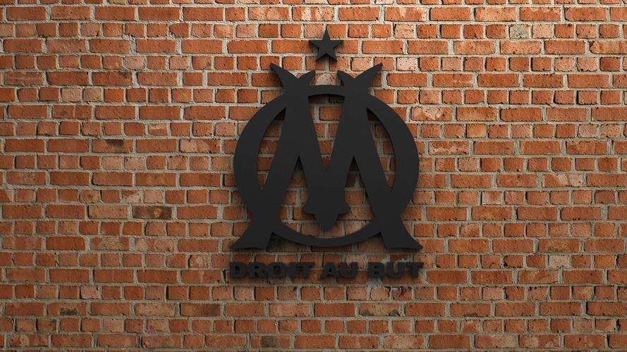 Olympique de Marseille Logo 3D Print 408440