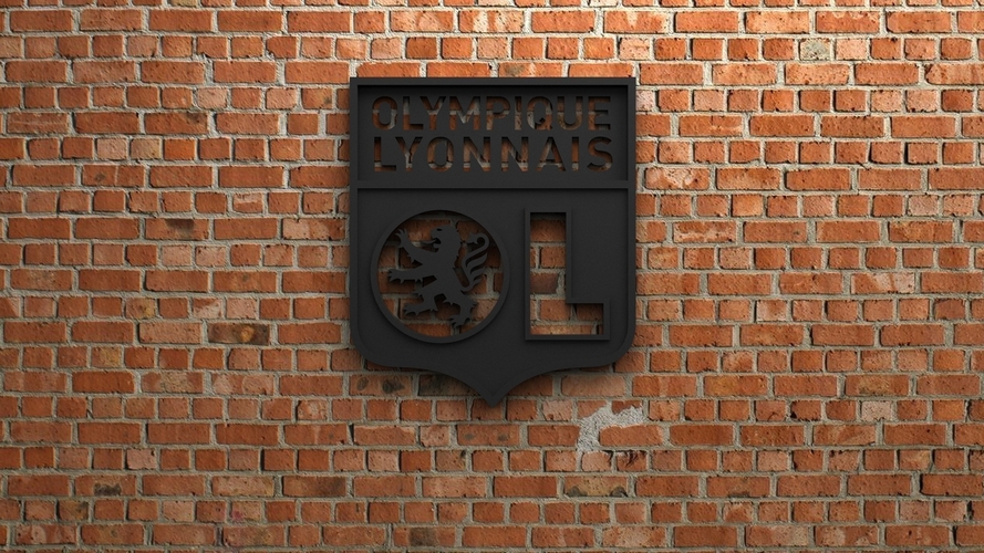 Olympique Lyonnais Logo 3D Print 408443