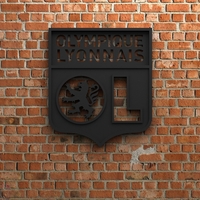 Small Olympique Lyonnais Logo 3D Printing 408443