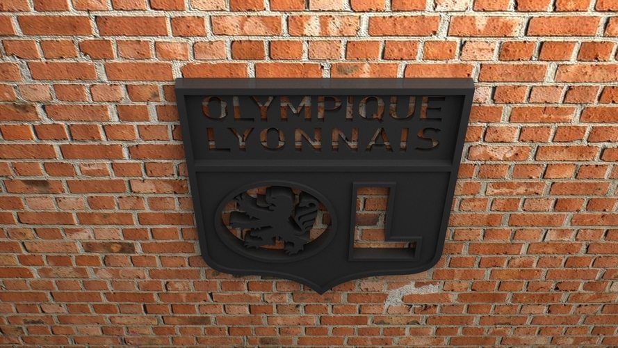 Olympique Lyonnais Logo 3D Print 408445